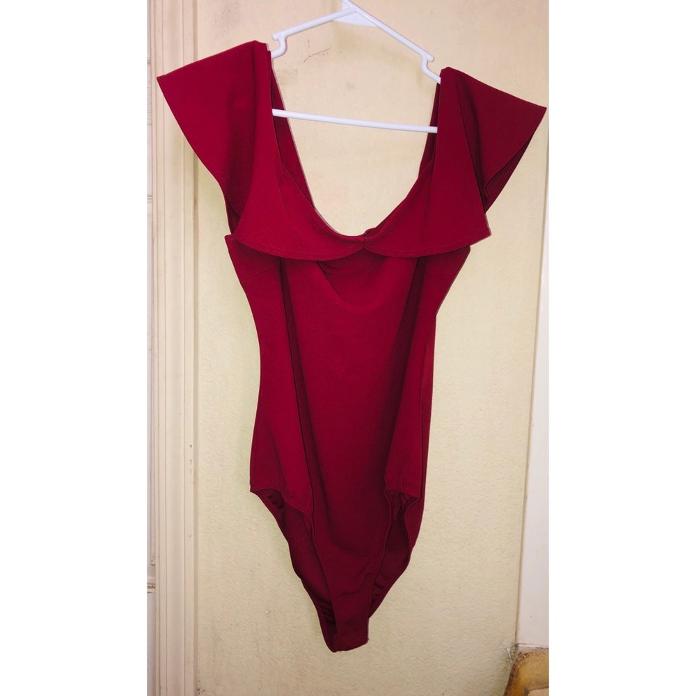 Charlotte Russe Off-The-Shoulder Leotard